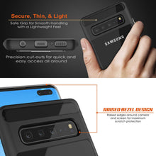 Load image into Gallery viewer, Galaxy S10 5G Case, PUNKcase [LUCID 3.0 Series] [Slim Fit] [Clear Back] Armor Cover w/ Integrated Screen Protector [Black]
