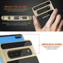 Load image into Gallery viewer, Galaxy S10 5G Case, PUNKcase [LUCID 3.0 Series] [Slim Fit] Armor Cover w/ Integrated Screen Protector [Gold]
