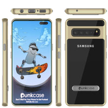 Load image into Gallery viewer, Galaxy S10 5G Case, PUNKcase [LUCID 3.0 Series] [Slim Fit] Armor Cover w/ Integrated Screen Protector [Gold]
