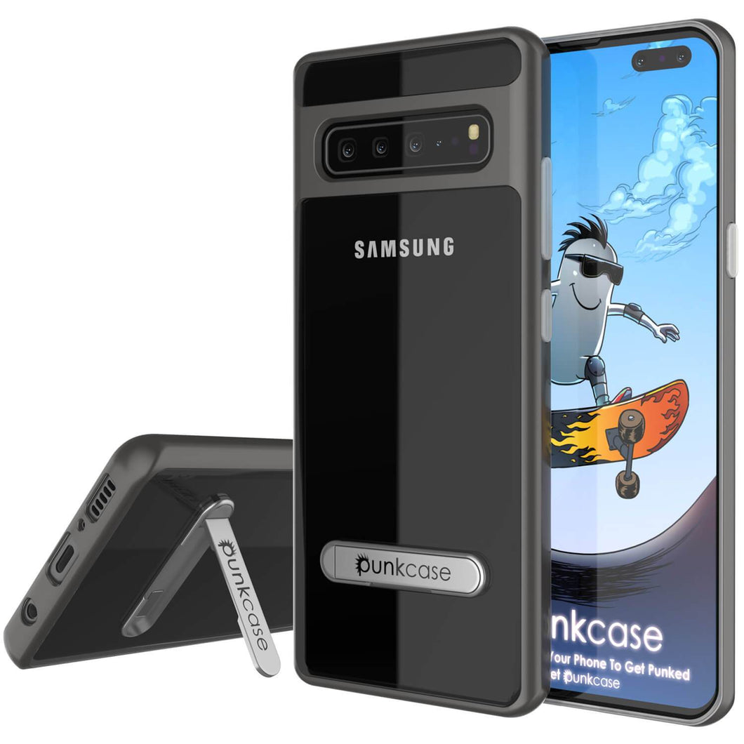 Galaxy S10 5G Case, PUNKcase [LUCID 3.0 Series] [Slim Fit] Armor Cover w/ Integrated Screen Protector [Grey]