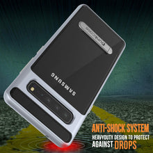 Load image into Gallery viewer, Galaxy S10 5G Case, PUNKcase [LUCID 3.0 Series] [Slim Fit] Armor Cover w/ Integrated Screen Protector [Silver]
