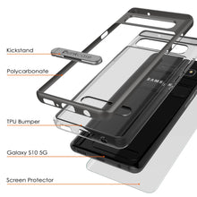 Load image into Gallery viewer, Galaxy S10 5G Case, PUNKcase [LUCID 3.0 Series] [Slim Fit] Armor Cover w/ Integrated Screen Protector [Grey]
