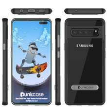Load image into Gallery viewer, Galaxy S10 5G Case, PUNKcase [LUCID 3.0 Series] [Slim Fit] [Clear Back] Armor Cover w/ Integrated Screen Protector [Black]
