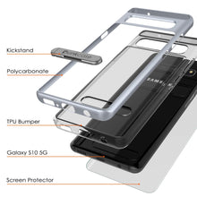 Load image into Gallery viewer, Galaxy S10 5G Case, PUNKcase [LUCID 3.0 Series] [Slim Fit] Armor Cover w/ Integrated Screen Protector [Silver]
