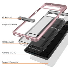Load image into Gallery viewer, Galaxy S10 5G Case, PUNKcase [LUCID 3.0 Series] [Slim Fit] Armor Cover w/ Integrated Screen Protector [Rose Gold]

