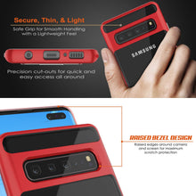 Load image into Gallery viewer, Galaxy S10 5G Case, PUNKcase [LUCID 3.0 Series] [Slim Fit] Armor Cover w/ Integrated Screen Protector [Red]
