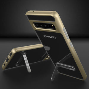 Galaxy S10 5G Case, PUNKcase [LUCID 3.0 Series] [Slim Fit] Armor Cover w/ Integrated Screen Protector [Gold]