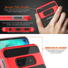 Load image into Gallery viewer, Galaxy S10e Case, PUNKcase [LUCID 3.0 Series] [Slim Fit] Armor Cover w/ Integrated Screen Protector [Red]
