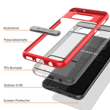 Load image into Gallery viewer, Galaxy S10e Case, PUNKcase [LUCID 3.0 Series] [Slim Fit] Armor Cover w/ Integrated Screen Protector [Red]
