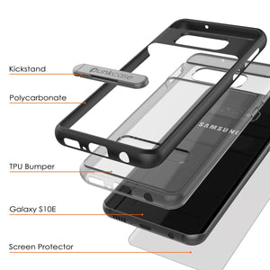 Galaxy S10e Case, PUNKcase [LUCID 3.0 Series] [Slim Fit] [Clear Back] Armor Cover w/ Integrated Screen Protector