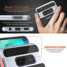 Load image into Gallery viewer, Galaxy S10e Case, PUNKcase [LUCID 3.0 Series] [Slim Fit] Armor Cover w/ Integrated Screen Protector [Silver]
