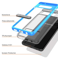 Load image into Gallery viewer, Galaxy S10 Case, PUNKcase [LUCID 3.0 Series] [Slim Fit] Armor Cover w/ Integrated Screen Protector [Blue]
