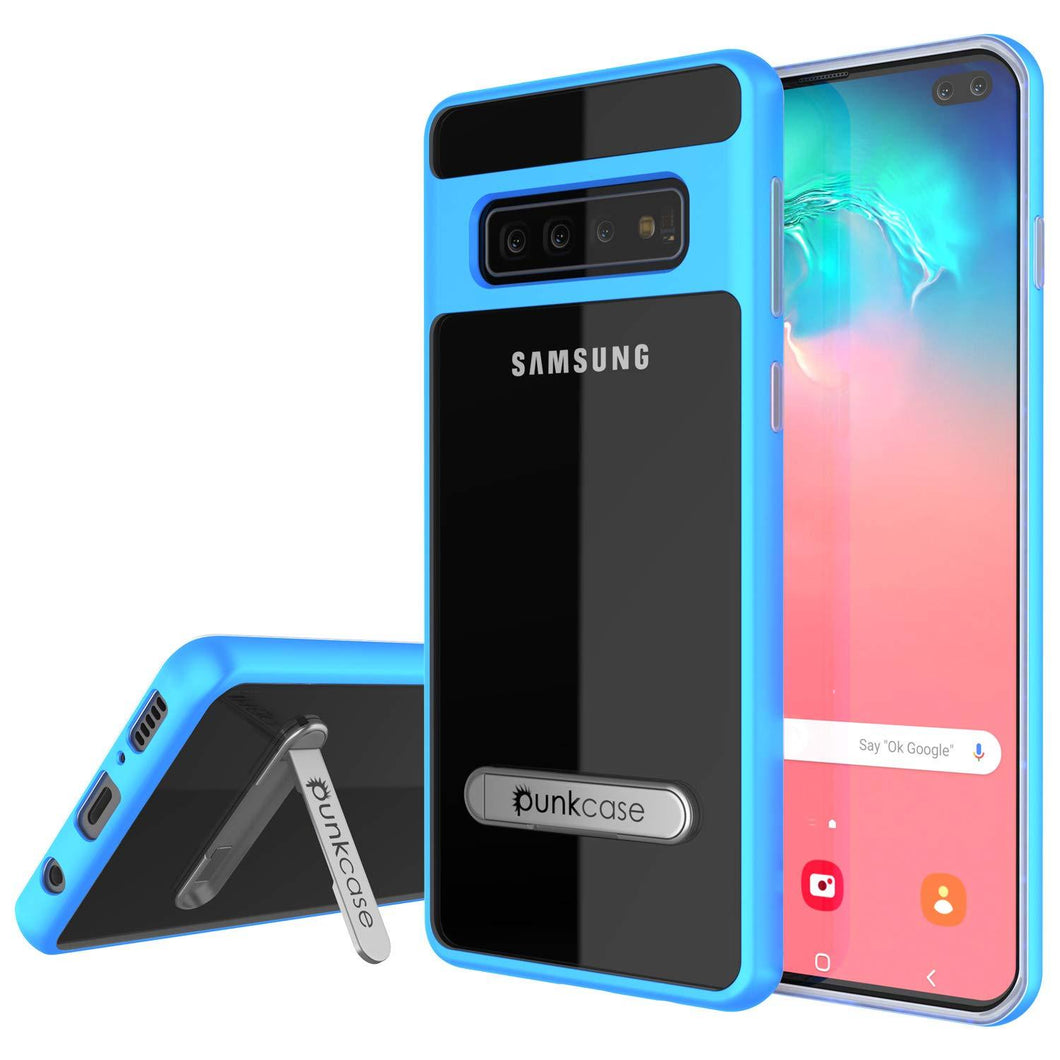 Galaxy S10 Case, PUNKcase [LUCID 3.0 Series] [Slim Fit] Armor Cover w/ Integrated Screen Protector [Blue]