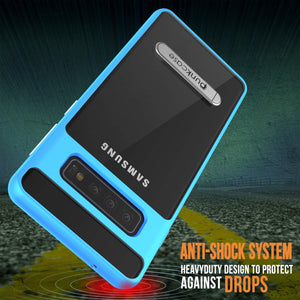 Galaxy S10 Case, PUNKcase [LUCID 3.0 Series] [Slim Fit] Armor Cover w/ Integrated Screen Protector [Blue]