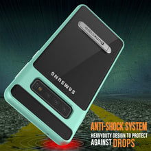 Load image into Gallery viewer, Galaxy S10+ Plus Case, PUNKcase [LUCID 3.0 Series] [Slim Fit] Armor Cover w/ Integrated Screen Protector [Teal]
