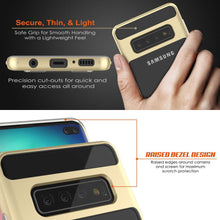 Load image into Gallery viewer, Galaxy S10 Case, PUNKcase [LUCID 3.0 Series] [Slim Fit] Armor Cover w/ Integrated Screen Protector [Gold]
