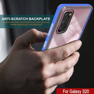 Galaxy S20 Case, PUNKcase [LUCID 3.0 Series] [Slim Fit] Armor Cover w/ Integrated Screen Protector [Blue]