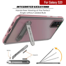 Load image into Gallery viewer, Galaxy S20 Case, PUNKcase [LUCID 3.0 Series] [Slim Fit] Armor Cover w/ Integrated Screen Protector [Rose Gold]
