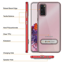 Load image into Gallery viewer, Galaxy S20 Case, PUNKcase [LUCID 3.0 Series] [Slim Fit] Armor Cover w/ Integrated Screen Protector [Red]
