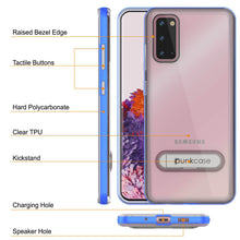 Load image into Gallery viewer, Galaxy S20 Case, PUNKcase [LUCID 3.0 Series] [Slim Fit] Armor Cover w/ Integrated Screen Protector [Blue]
