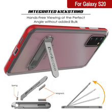 Load image into Gallery viewer, Galaxy S20 Case, PUNKcase [LUCID 3.0 Series] [Slim Fit] Armor Cover w/ Integrated Screen Protector [Red]
