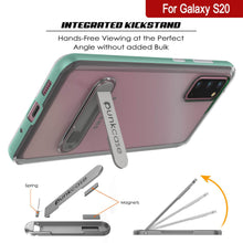 Load image into Gallery viewer, Galaxy S20 Case, PUNKcase [LUCID 3.0 Series] [Slim Fit] Armor Cover w/ Integrated Screen Protector [Teal]
