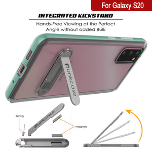 Galaxy S20 Case, PUNKcase [LUCID 3.0 Series] [Slim Fit] Armor Cover w/ Integrated Screen Protector [Teal]
