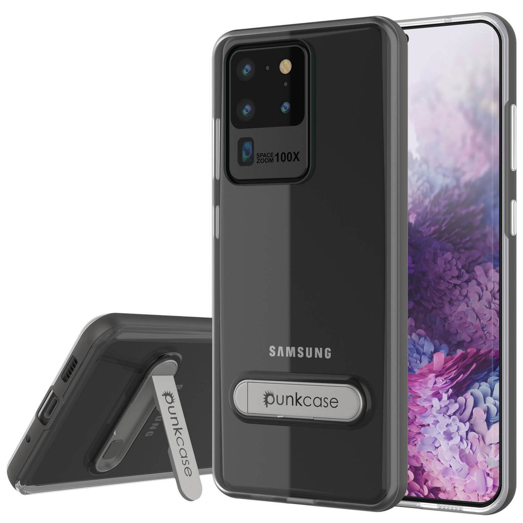 Galaxy S20 Ultra Case, PUNKcase [LUCID 3.0 Series] [Slim Fit] Armor Cover w/ Integrated Screen Protector [Grey]