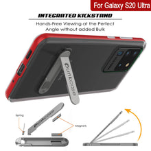 Load image into Gallery viewer, Galaxy S20 Ultra Case, PUNKcase [LUCID 3.0 Series] [Slim Fit] Armor Cover w/ Integrated Screen Protector [Red]
