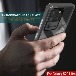 Galaxy S20 Ultra Case, PUNKcase [LUCID 3.0 Series] [Slim Fit] Armor Cover w/ Integrated Screen Protector [Grey]