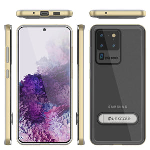 Galaxy S20 Ultra Case, PUNKcase [LUCID 3.0 Series] [Slim Fit] Armor Cover w/ Integrated Screen Protector [Gold]