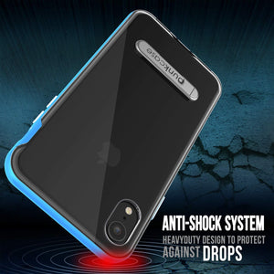 iPhone XR Case, PUNKcase [LUCID 3.0 Series] [Slim Fit] Armor Cover w/ Integrated Screen Protector [Blue]