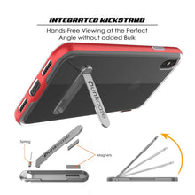 Load image into Gallery viewer, iPhone XS Max Case, PUNKcase [LUCID 3.0 Series] [Slim Fit] Armor Cover w/ Integrated Screen Protector [Red]
