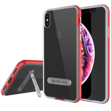 Load image into Gallery viewer, iPhone XS Max Case, PUNKcase [LUCID 3.0 Series] [Slim Fit] Armor Cover w/ Integrated Screen Protector [Red]
