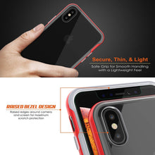 Load image into Gallery viewer, iPhone XS Max Case, PUNKcase [LUCID 3.0 Series] [Slim Fit] Armor Cover w/ Integrated Screen Protector [Red]
